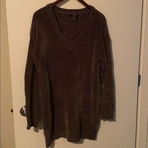 Chenille knit seater dress